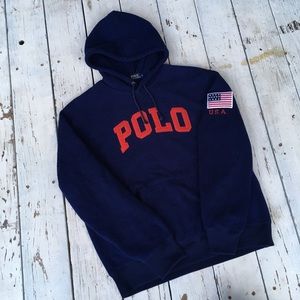 Polo Ralph Lauren Spellout Fleece Pullover Hoodie